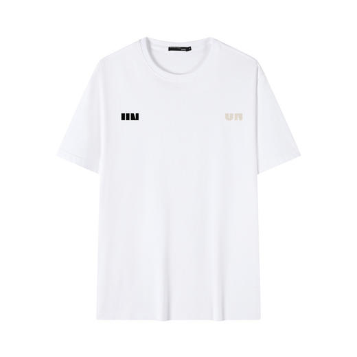 GXG男装【100%棉】夏季时尚双面印花户外百搭男式圆领短袖T恤K&C 商品图2