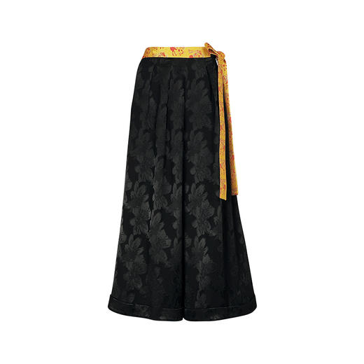 【2026春节款-现货】墨绽金羁民族风阔腿裤  商品图4