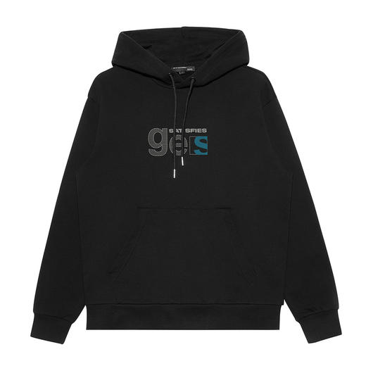 GXG男装【撞色印花】春季时尚潮流正背面图案男式连帽卫衣K&C 商品图2