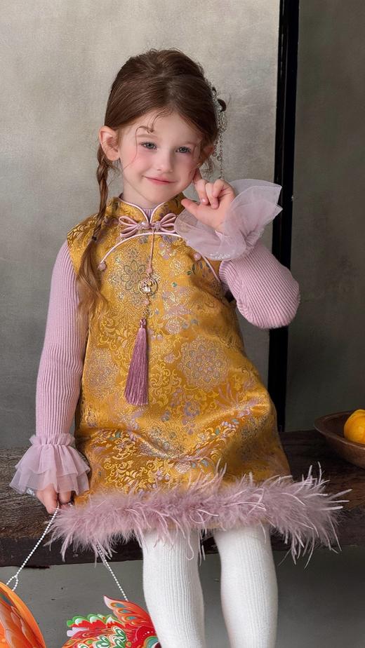 金绫背心裙 金绫打底衫 商品图3