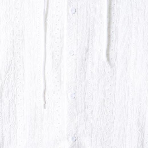 2627SDSA男士秋冬新款痞帅男装简约时尚纯色刺绣纽扣连帽衬衫百搭休闲 商品图2