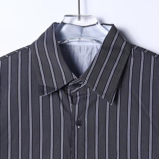 86000SDSA男士秋冬新款痞帅男装简约休闲竖纹设计衬衫衬衫百搭休闲衬衣 商品图2