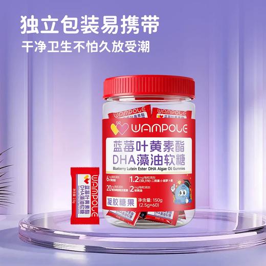 万哺乐 蓝莓叶黄素酯DHA藻油软糖 商品图3