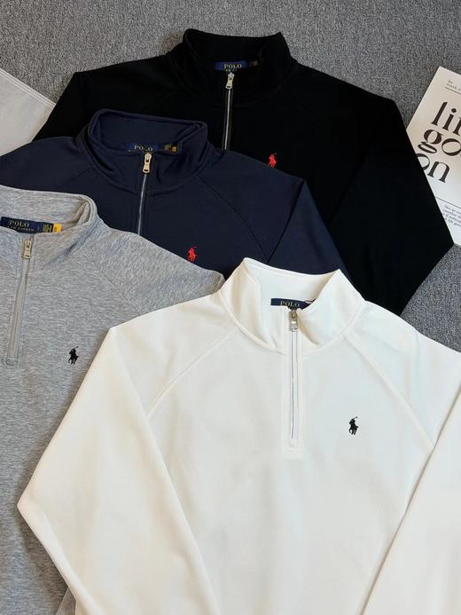 F011629秋冬通勤老钱风套头衫半拉链立领卫衣长袖 商品图1