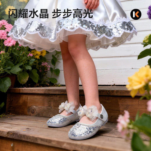卡特兔童鞋儿童皮鞋2026年春季新品时尚演出鞋搭配礼服女童公主鞋 商品图3