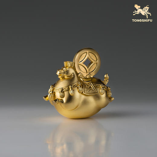 铜师傅《马上有财》客厅桌面铜马摆件 家居装饰工艺品 新年礼物 商品图1