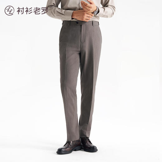 高品质色织条纹西裤257B7S837N抗皱抗静电[门店专款] 商品图0