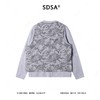 26004SDSA秋冬新款痞帅男装潮牌拼接迷彩设计假两件圆领长袖T恤百搭 商品缩略图5