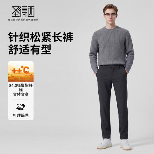 【门店同款】圣得西2026年春季男款休闲长裤四季通用通勤休闲裤 商品图3