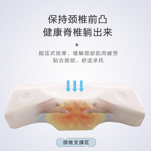 慕思（de RUCCI） 枕头 颈椎牵引枕记忆棉记忆枕 记忆护颈枕助眠睡枕深睡颈椎枕 记忆棉护颈牵引枕 1个 商品图3
