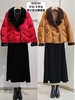 543299拼水貂毛鹅绒服 商品缩略图0