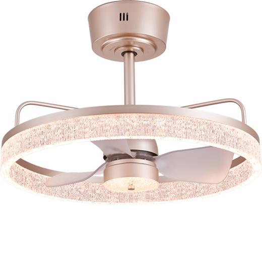 新品双倍积分🔥OPPLE欧普照明月光女神风扇灯奶油风卧室餐厅装饰吊灯 商品图5