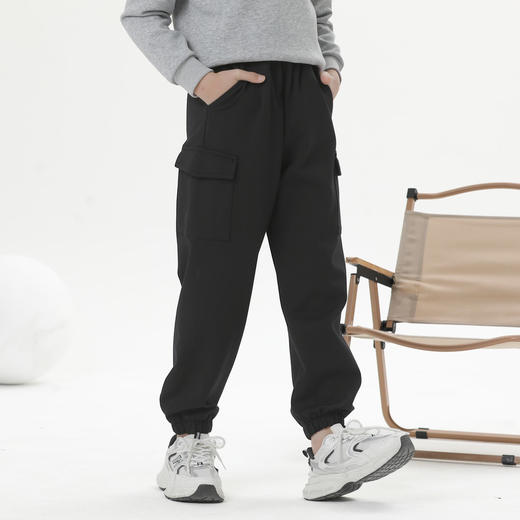 【MQD】童装男大童针织裤春季新款儿童潮酷休闲百搭运动长裤束脚裤 商品图5