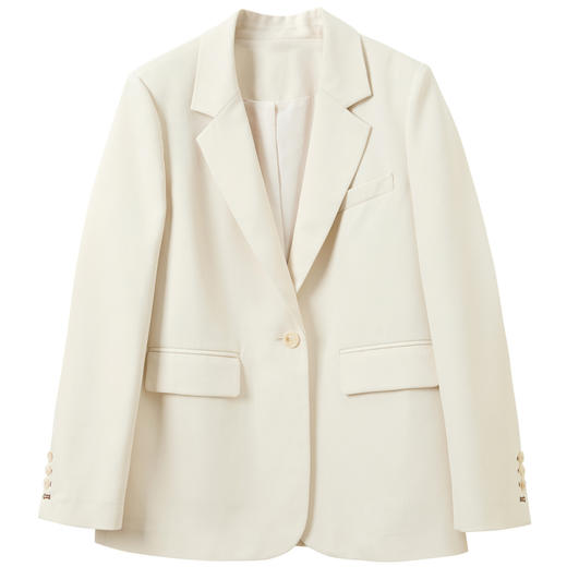 三彩2026春季新款休闲西装外套一粒扣正肩小西服宽松通勤S 商品图4