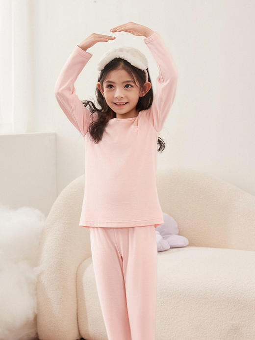 笛莎Deesha  童装女童家居服套装2025年冬季新款女孩儿童秋衣秋裤内衣套装 商品图1