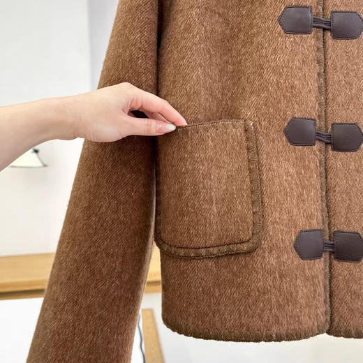 【来点不一样的】可意会不可言传～柜2500+！2026羊毛/驼绒/桑蚕丝伯爵红茶贝壳绣双面呢短大衣外套女冬款！ 商品图3