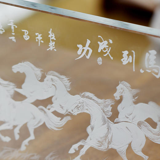 新中式两用屏风发光茶盘 ， 会发光的茶盘！暖灯漫染，雅致温馨，美好寓意新年礼！ 马到成功/竹报平安【G】 商品图7