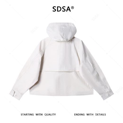 OAS2811SDSA男士秋冬新款痞帅男装韩版纯色降落伞短款连帽夹克外套百搭 商品图5