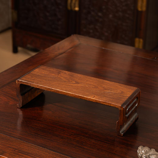 清	红木板足案上几摆件 商品图2