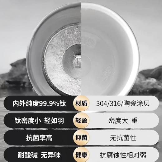 【春节预告：2月6-25日不发】【任选2套减10】露营/户外/办公mini钛金属咖啡杯 商品图3