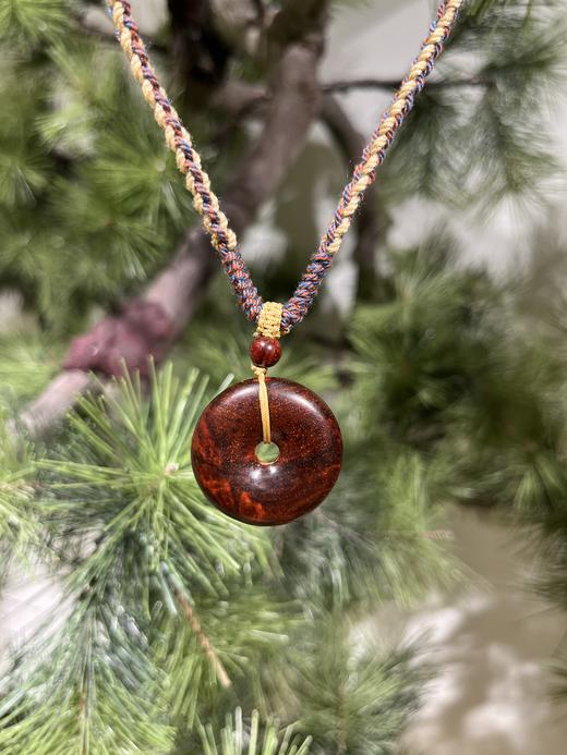 迷罗元和堂 印度小叶紫檀平安扣留疤料 直径约2.9cm【器悟雅玩】 商品图3