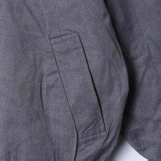 12757SDSA男士秋冬新款痞帅男装老钱风简约纯色肌理感翻领夹克外套百搭 商品图3