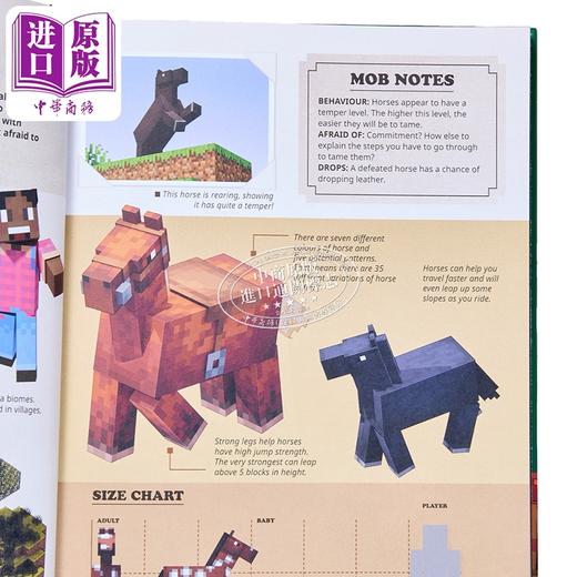 【中商原版】Minecraft 怪物观察者百科全书 Minecraft Mobspotter s Encyclopedia 英文原版 Mojang AB 我的世界 怪物科普 商品图2