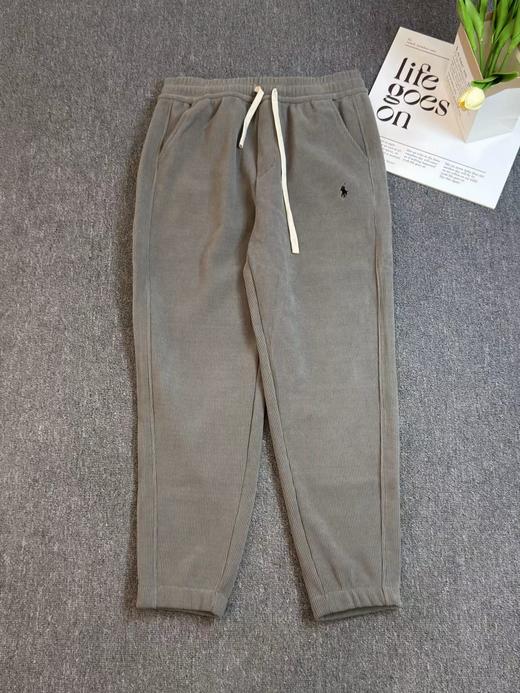 F011630纯色小马刺绣抽绳系带休闲裤男女同款 商品图3