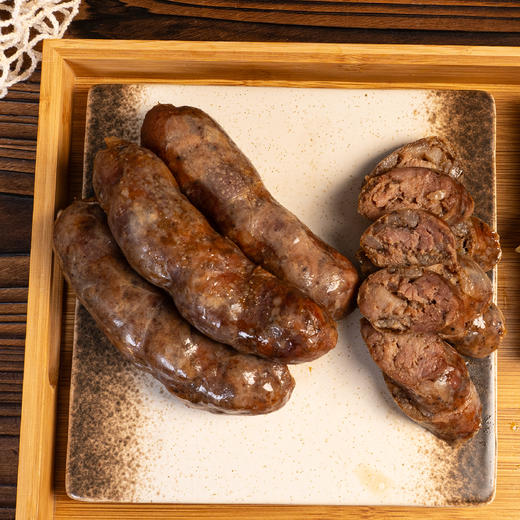 灌肠 | 粮食喂养十二个月的黑猪 手工切块和灌装 五香口味/ 极客农场，偏咸口，适合焖米饭或者配馒头食用。⭐️顺丰/京东随机发 商品图3