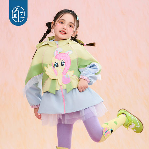 小马宝莉联名年衣童装拼接外套春新款女童小马宝莉春季拼接外套N1261020A21 商品图5