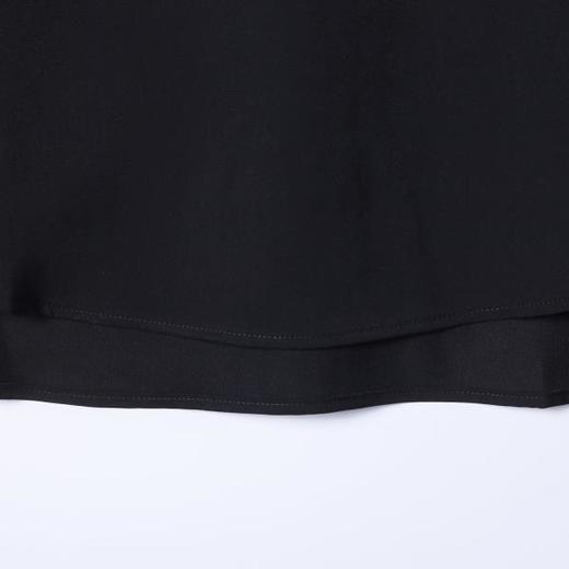 29265SDSA男士秋冬新款痞帅男装国潮纯色拼接套头双v领衬衫百搭时尚 商品图3