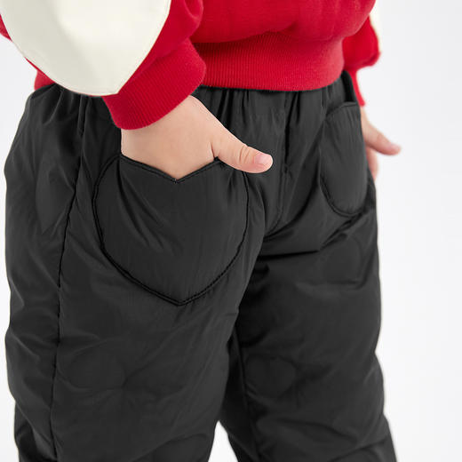 笛莎Deesha  女童羽绒裤2025年冬季新款小女孩宝宝儿童加厚保暖长裤 商品图3