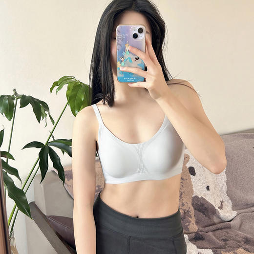 断码特价！官网1250+ 沃家3D植绒条软支撑收副乳防下垂文胸柔弹聚拢塑形无钢圈胸罩内衣 商品图1