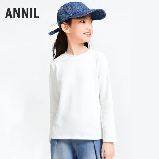 男女童长袖针织衫春季新款安奈儿童装EM611728 商品图0