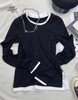 33BAR090747#撞色领长袖T 商品缩略图0