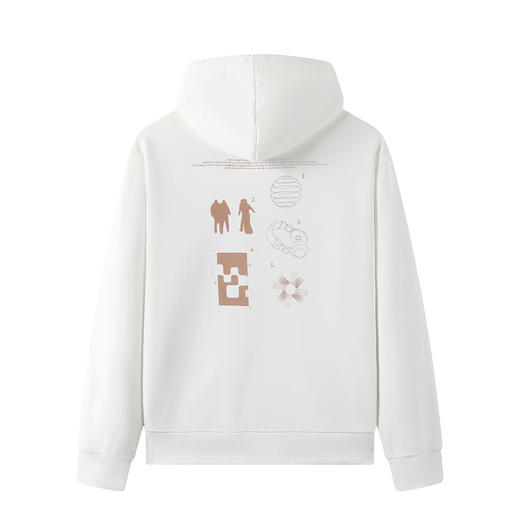 GXG男装春季简约百搭连帽卫衣男女同款宽松舒适拉链开衫外套K&C 商品图1