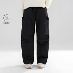 笛莎Deesha 女童2025年冬季中大童儿童加厚加绒弯刀工装长裤