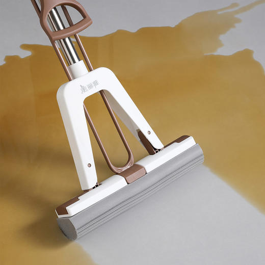 美丽雅轻净对折胶棉拖把(28型)含拖把夹 商品图5