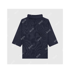 04-2潘依绣丁丁宠粉时髦百搭套头高领五分袖针织上衣Q36694