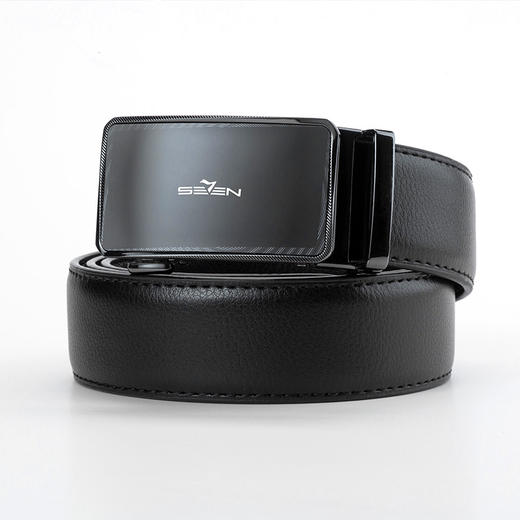 柒牌男士皮带真皮腰带2026春季新品商务休闲自动扣男款牛皮革裤带130P70010 商品图4