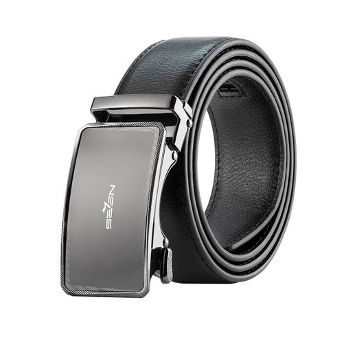 柒牌男士皮带真皮腰带2026春季新品商务休闲自动扣男款牛皮革裤带130P70010 商品图3