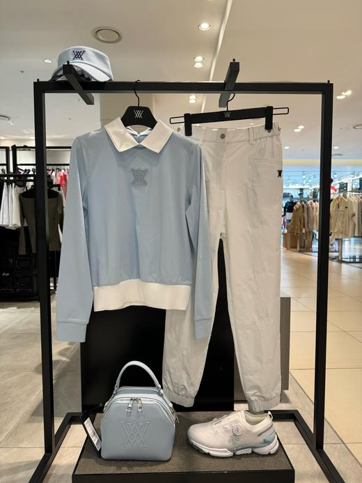 An家新款女士韩版后拉链长袖polo衫来啦！体感控➕韩式休闲感➕绝美颜色！人群中脱颖而出就是这种衣服！随便穿都很好看！ 商品图0