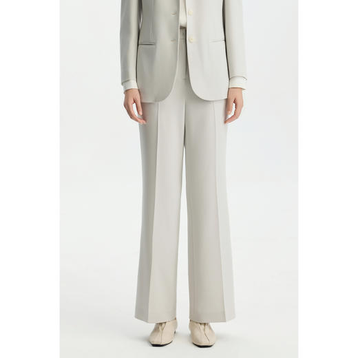 商场同款PURE TOUCH女装26春夏新款高腰西装裤微喇垂顺长裤三醋酸 商品图9