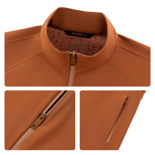 【户外茄克】柒牌男装2026春季新品立领修身无缝防水拉链外套男130K70670 商品图3