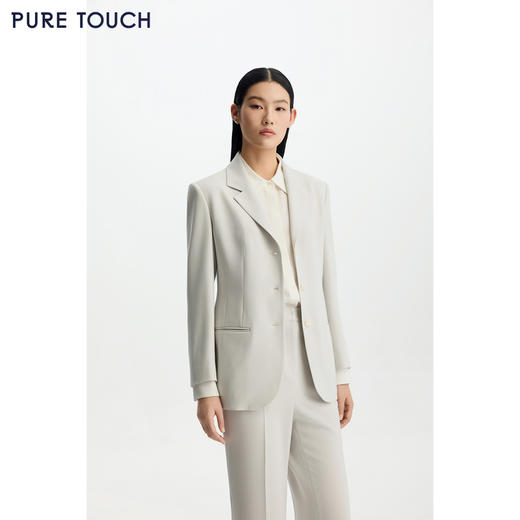 商场同款PURE TOUCH 26春夏新款三醋酸西服外套微收腰轻商务西装 商品图0