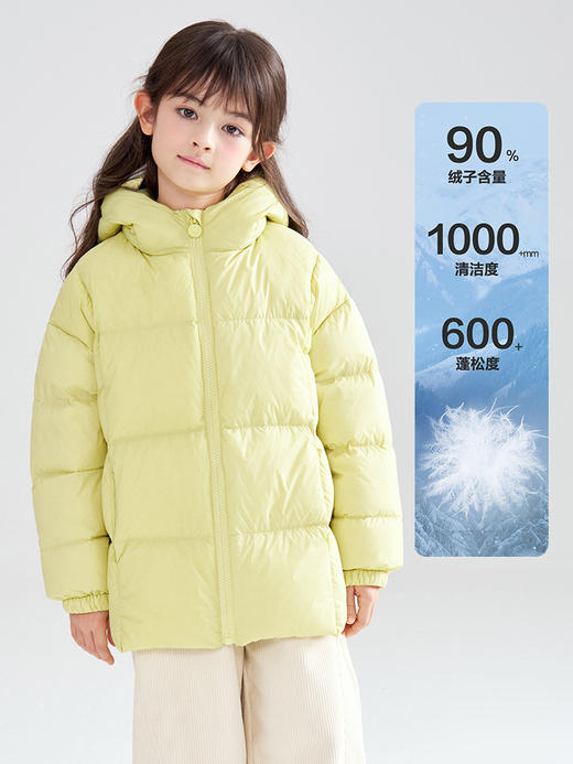 笛莎Deesha 三防90绒女童羽绒服2025年冬中大童中长款拜年服儿童羽绒服 商品图4