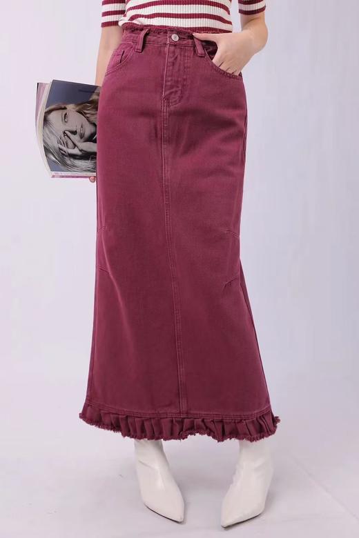 33GAR030294#后开叉半身裙 商品图1