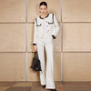 IWY/高级感黑白撞色西装套装女米白色阔腿裤通勤高级感职业装CP2723 商品缩略图2