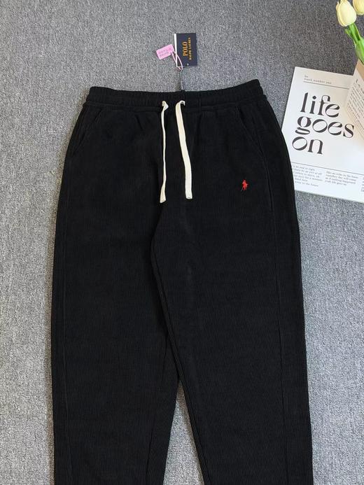 F011630纯色小马刺绣抽绳系带休闲裤男女同款 商品图6