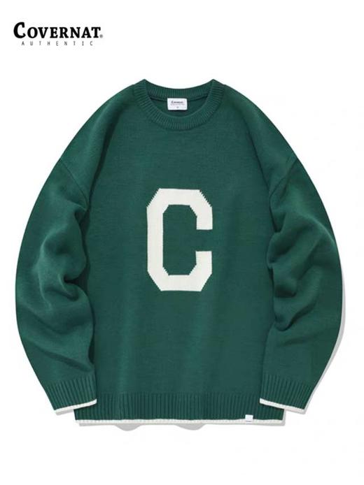 【春上新】【5折】6楼COVERNAT羊羔毛C  LOGO 水手领针织衫吊牌价599折后价299 商品图0